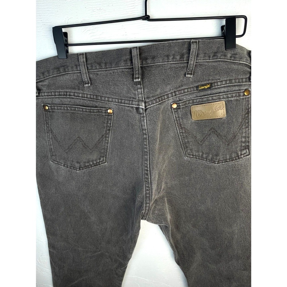 Wrangler Jeans Mens 36x30 Black Cowboy Cut 13MWZ Dark Wash Rodeo Western Y2K - Picture 6 of 6